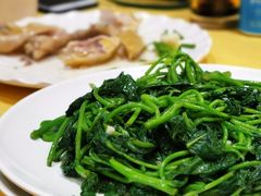 蒜蓉炒番薯叶-巫记鸡饭店