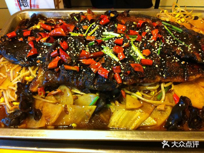 仙人掌烤鱼-烤鱼-菜-烤鱼图片-北京美食-大众点评网