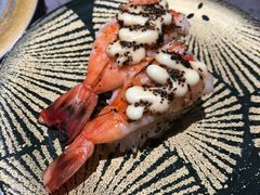 炙烧芝士阿根廷红虾寿司-小乔回转寿司(沈阳大悦城店)