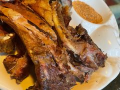 炭火烤羊排-大鹅岛绿色生态美食园