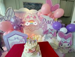 -11 Baby百日宴生日气球创意布置