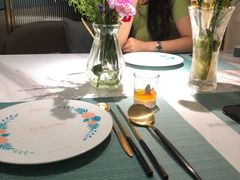 餐具摆设-蜜桃花开·中西融合菜E&W(南长街店)