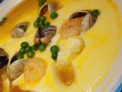 蛤蜊虾仁蒸蛋-钱江大院·芳宴江南(三花国际店)