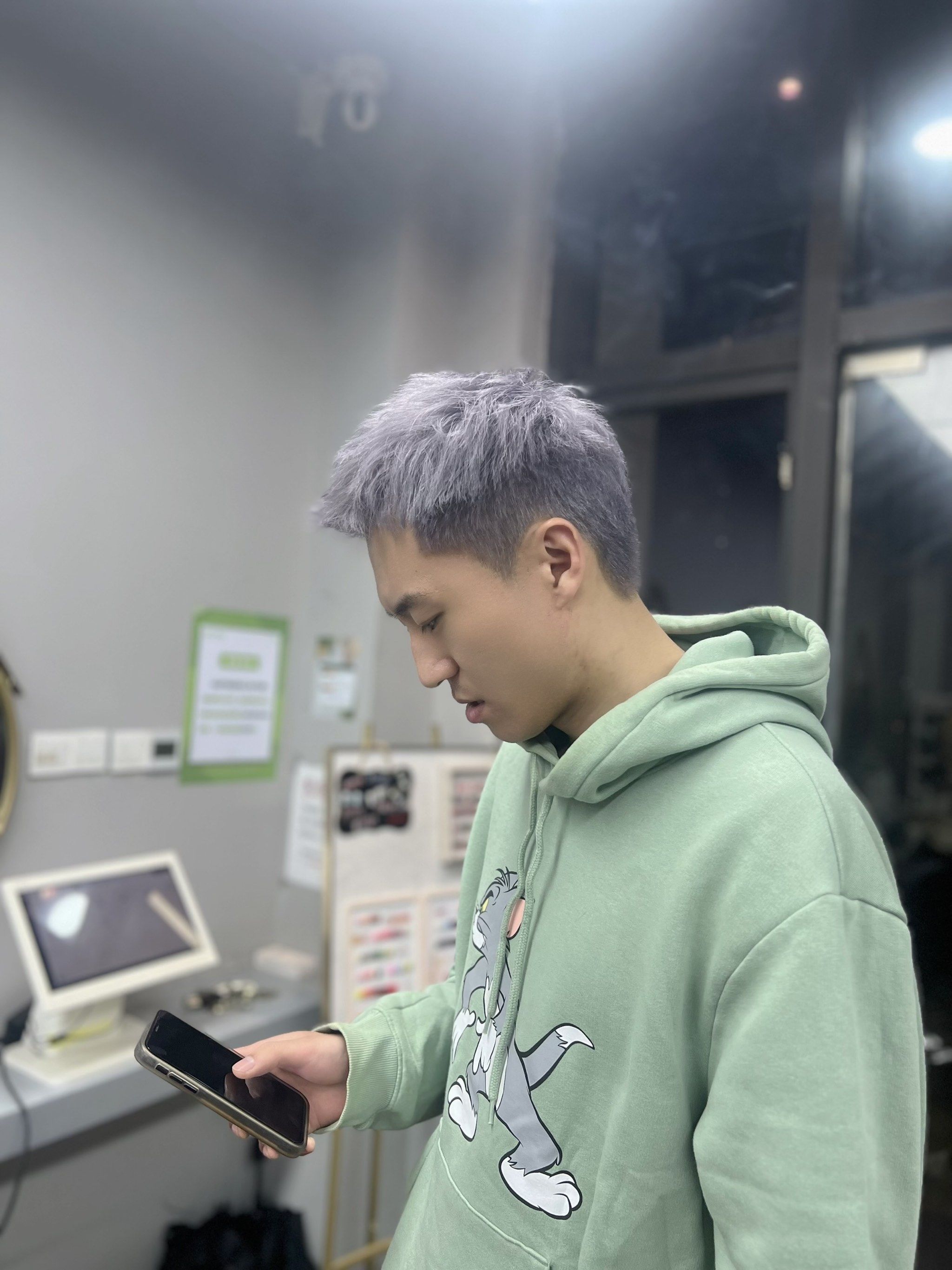 雾霾灰9115发色