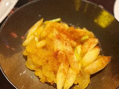 虾籽白芦笋鲟龙鱼筋-杭州西子湖四季酒店·金沙厅