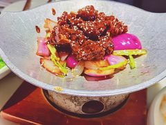 蒜香蜜汁排骨-绿茶餐厅(松江万达店)
