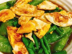 虎皮尖椒荷包蛋豆角-暨南大学（石牌校区）明湖楼