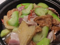 咸肉丝瓜面筋煲-圆苑(静安寺店)