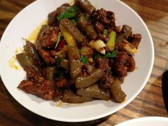 魔芋炒板筋-小雅木姜子烤鸡·贵州菜(鸿通城店)