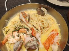 现烹蛤蜊鲜虾罗勒烩扁意面-卡朋西餐(宝安大仟里店)