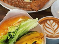 鸡蛋蘑菇熏肉荞麦可丽饼-RAC BAR(安福路店)