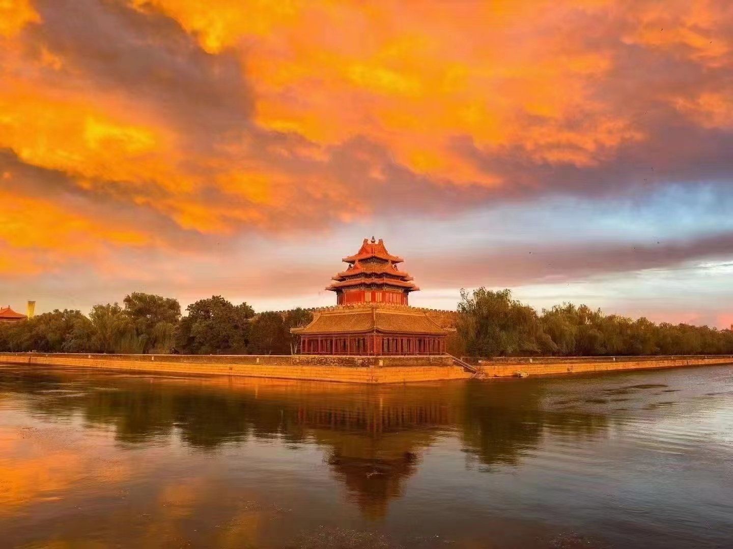 昨天傍晚的北京城美不胜收!