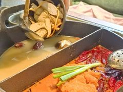 黑牛肝菌汤鸳鸳锅-大龙燚·旷野鲜火锅(广州首店)