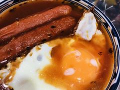 餐肉肠仔蛋汤丁-華叔茶記