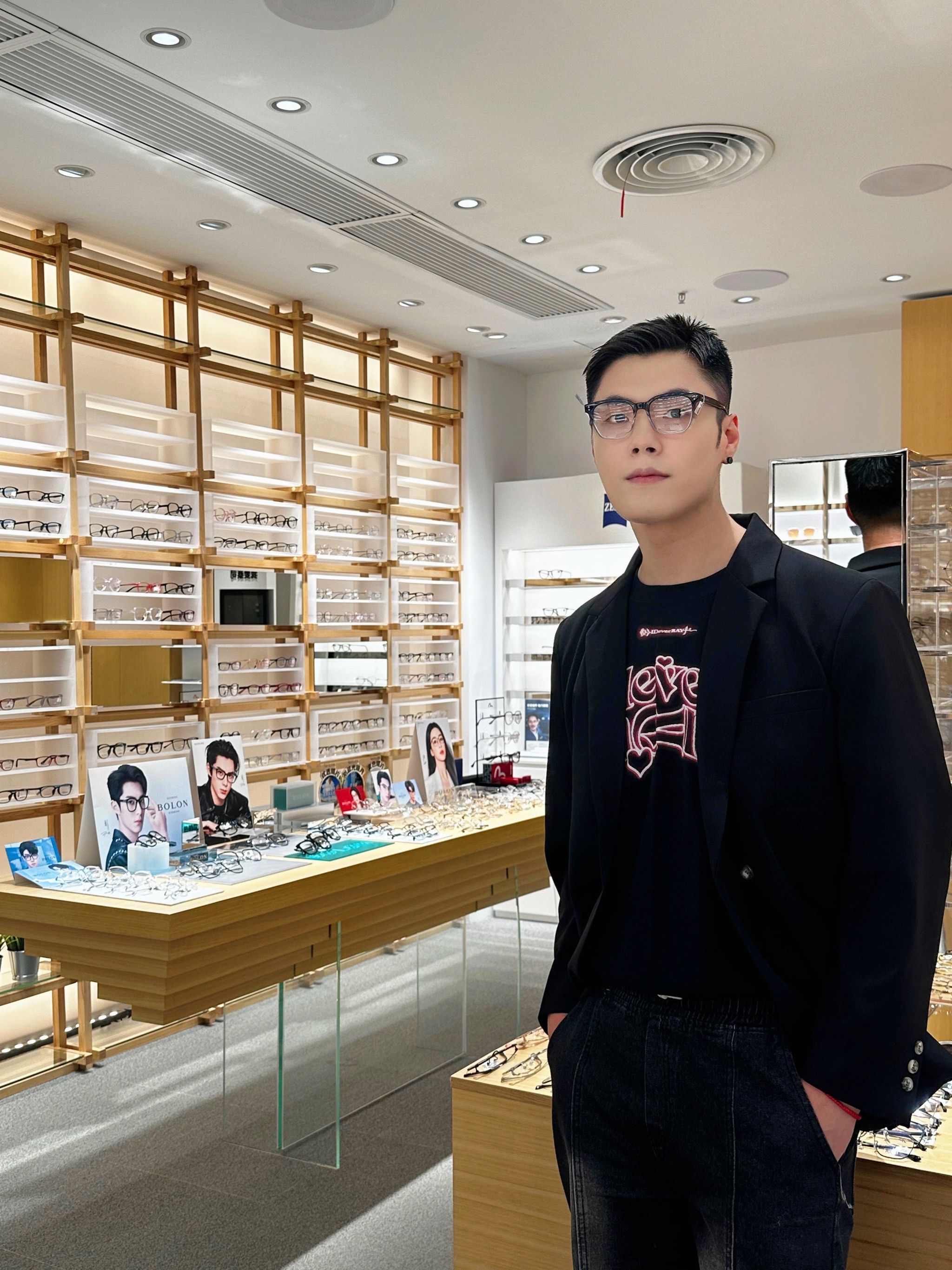 男生秋冬 穿搭必备的眼镜