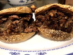 烧饼夹烧牛羊肉-老爆肚满五香烧牛羊肉