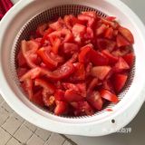 健康美味的晚餐     番茄鸡蛋肉片汤