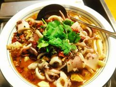 水煮鱿鱼-九道菜有鸡鱼头(石鼓路店)