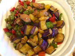 茄子肉丁小公鸡双拼拌面-文三里屯面馆(三里屯店)