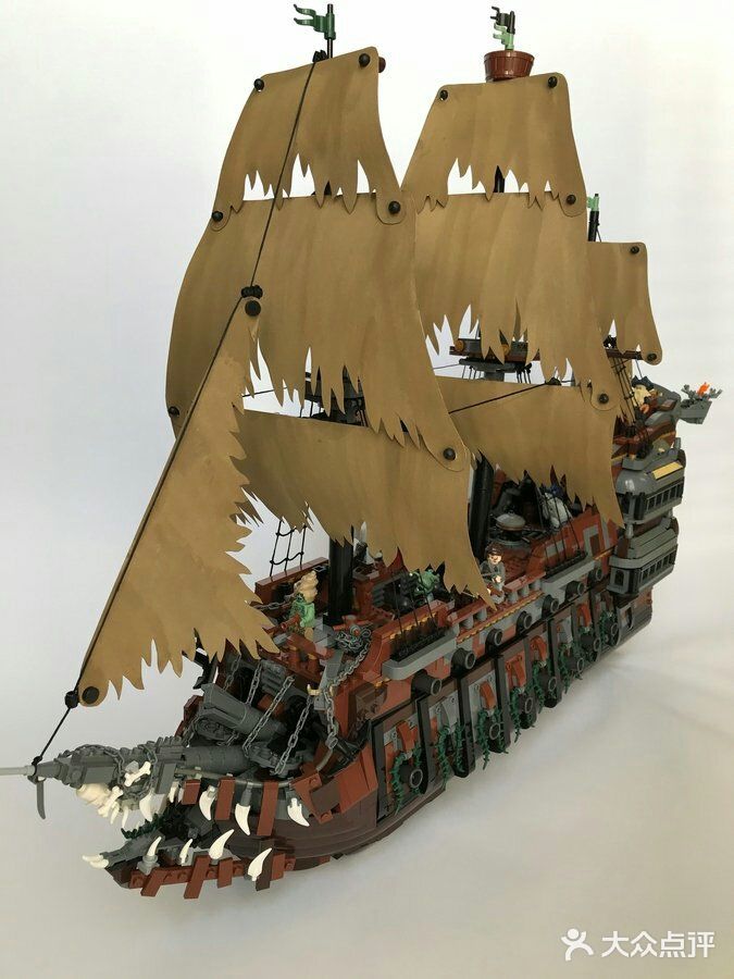 lego加勒比海盗系列moc可怜可怜飞翔的荷兰人号