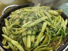 啫啫虾酱通菜梗-肥姐美食(同福中路店)