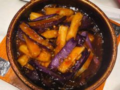 鱼香年糕炒茄子-涌上外婆桥(南塘店)