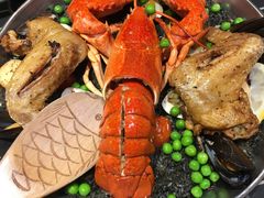 招牌芝士焗大虾海鲜饭-四季天方包子
