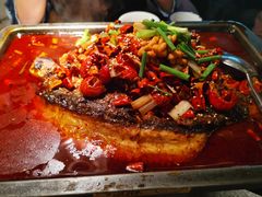 香辣小龙虾-探鱼·鲜青椒爽麻烤鱼(北京路天河城店)