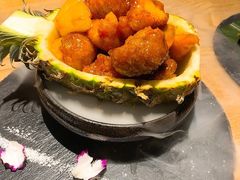 菠萝咕噜猴头菇-水木苼 蔬食料理