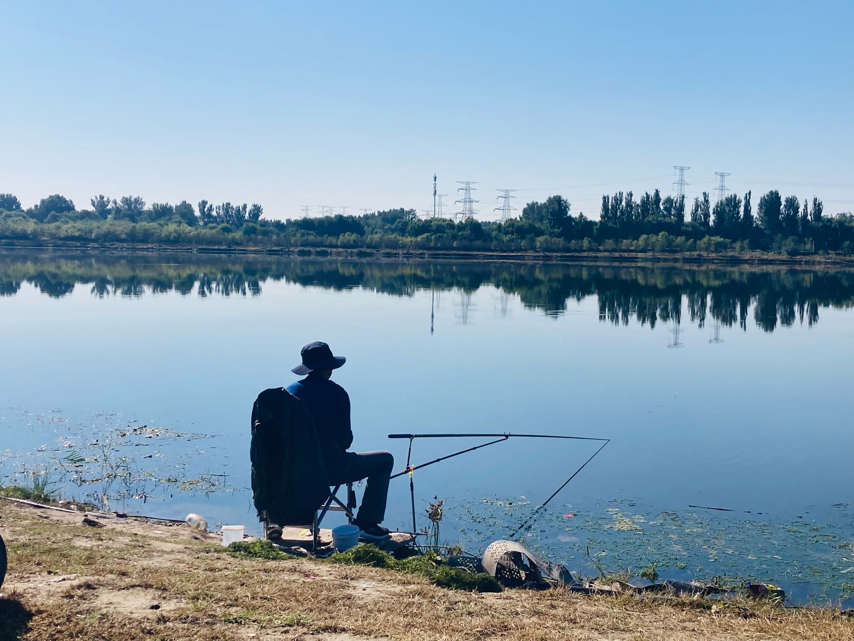 白水河钓鱼图片