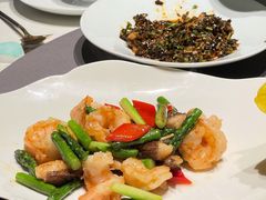 羊肚菌炒牡丹虾丸子-许家菜(望江店)