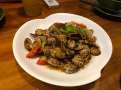 鼓椒炒花蛤-金穗园·砂锅粥.醉鸡煲火锅(长寿路店)