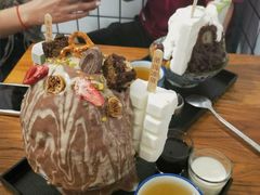 抹茶生乳かき氷-WONDER ICE 萬得冰田(建設路总店)