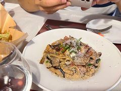 黑松露菌菇鸡肉奶油意面配温泉玉-77COM好吃的意大利菜(老城根店)