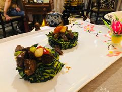 脆瓜炒雪花牛肉粒-香云轩·顺德菜(香云纱园林酒店店)