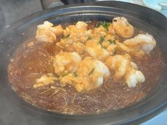 蒸锅蒜蓉粉丝蒸虾-船歌·鱼水饺青岛菜(枫蓝国际购物中心店)