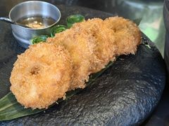 泰式手打虾饼配酸甜梅子酱-simply thai天泰(世纪汇店)