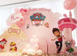 -团子宝宝宴派对百日宴生日布置策划·求婚策划·气球布置别墅民宿