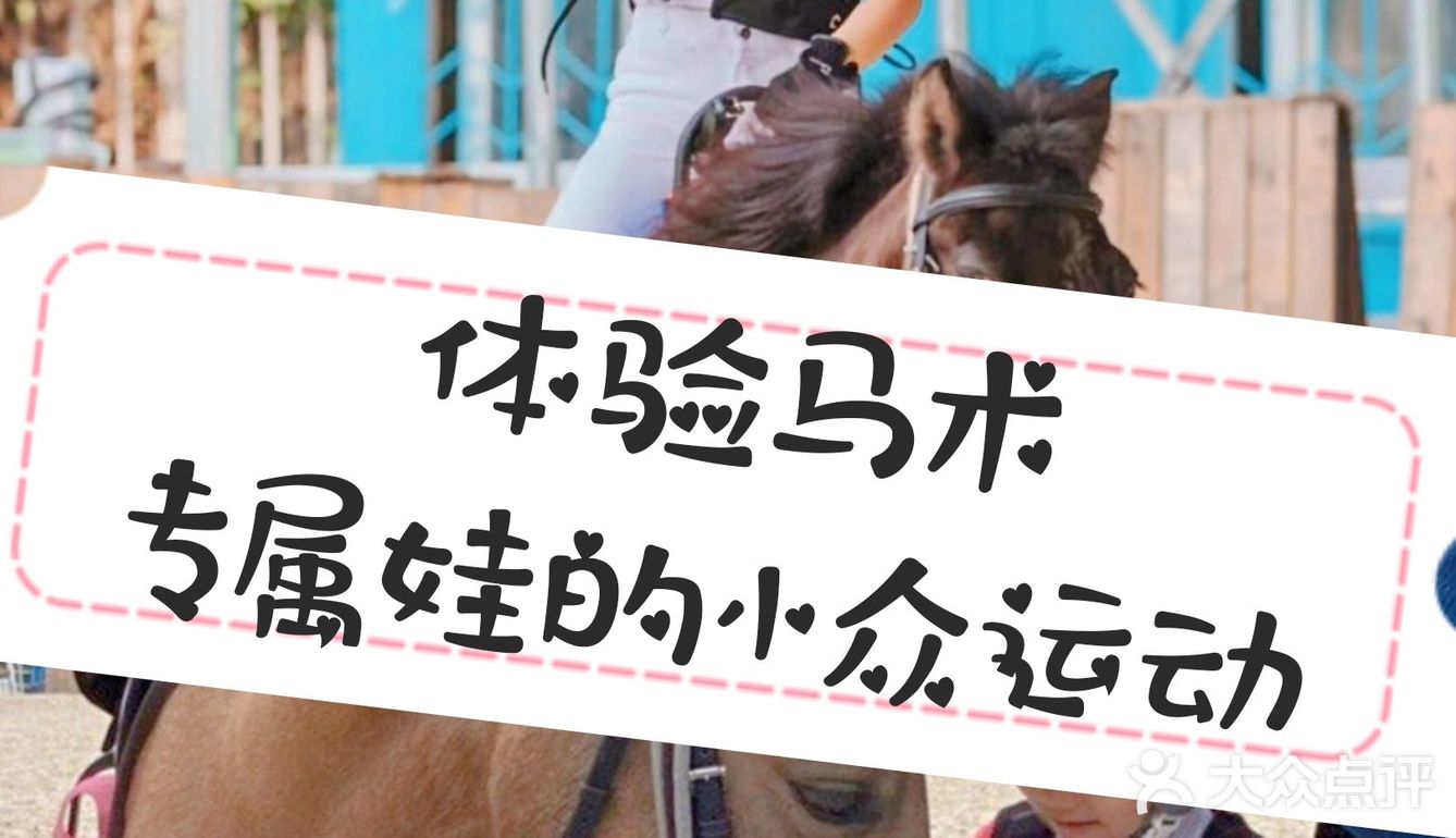 可是今天告诉大家，娃娃也可以培养马术的呢！