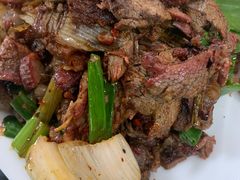 葱爆羊肉-铁谢李松祖传羊肉汤馆