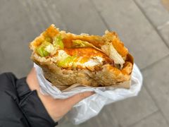 -小红车炸蛋葱油饼