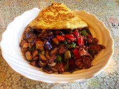 茄子肉丁小公鸡双拼拌面-文三里屯面馆(三里屯店)