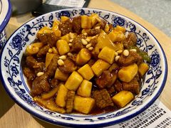 松子牛肉炒年糕-兔爸私家小厨(新北万达店)