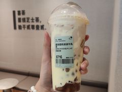厚烧蛋糕波波牛乳茶-喜茶(东莞汇一城店)