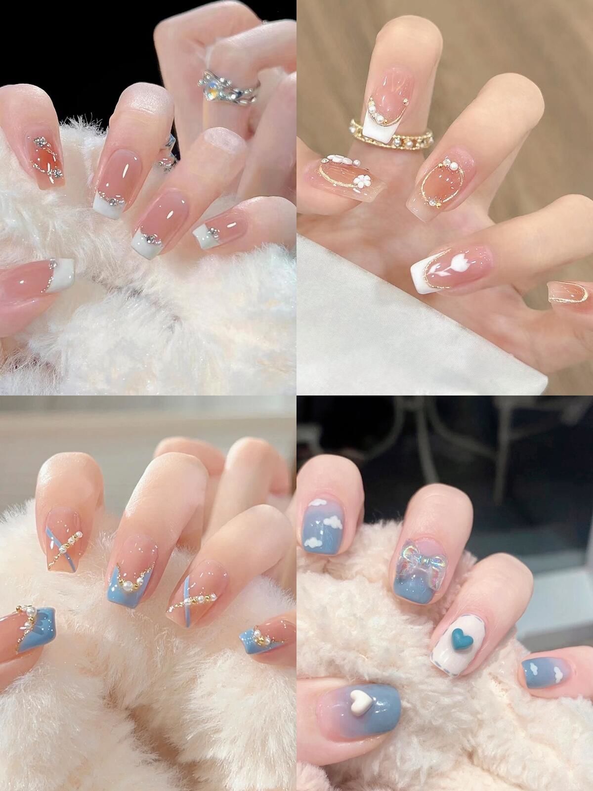 夏日必备风显气质,高级感轻奢美甲合集