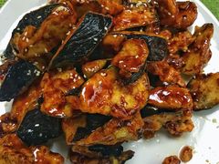 焦糖茄子牛肉粒-桃子餐厅·天津菜(红星路直营店)