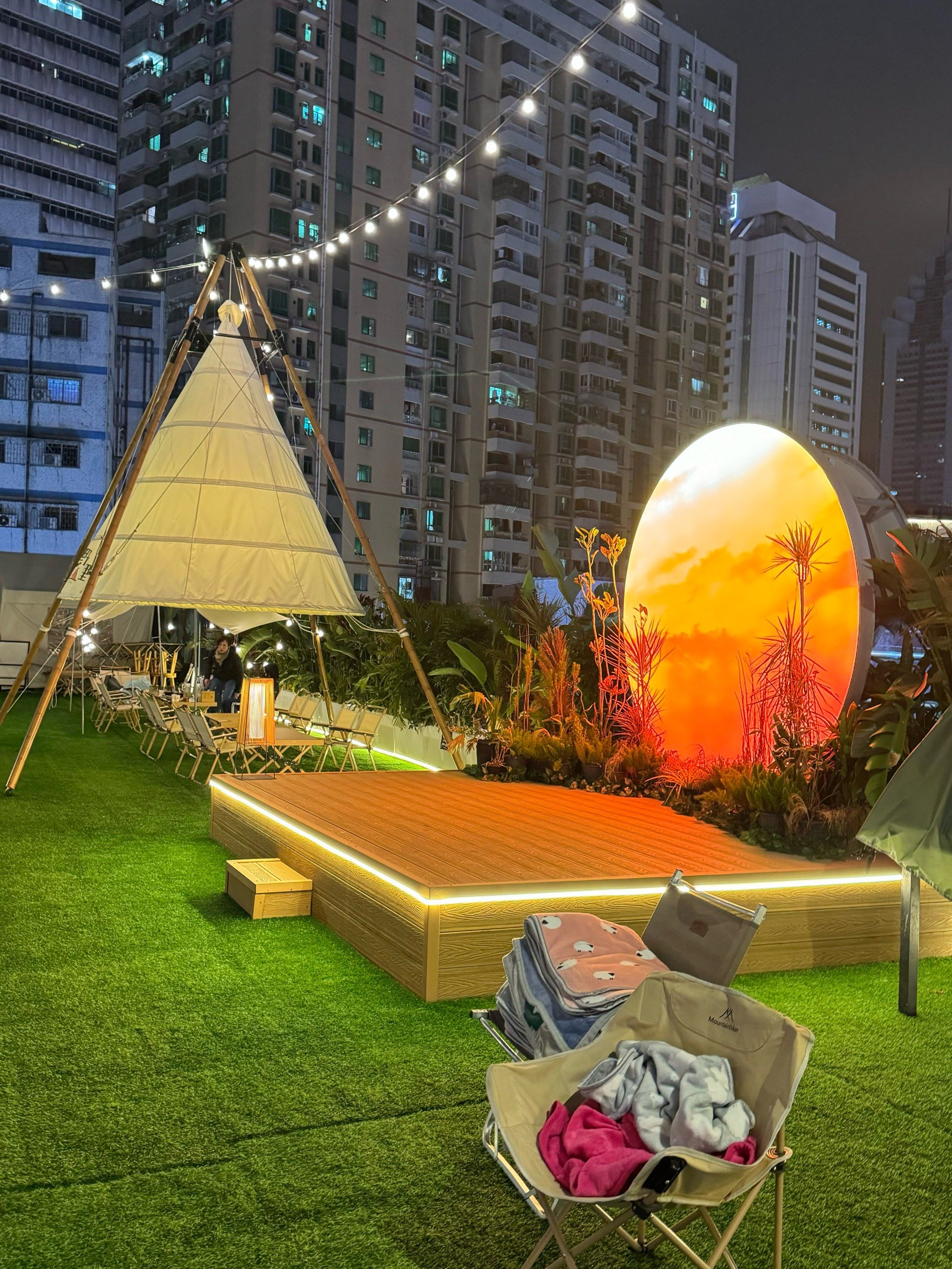 梦幻露台星空美