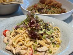 鸡肉奶油蘑菇意面-慕境Moment Space·Fresh(33小镇店)