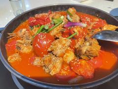 -贵州辣子鸡番茄鸡