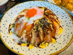 三文鱼流心熔岩饭-梦山水日本烧肉(五四广场店)